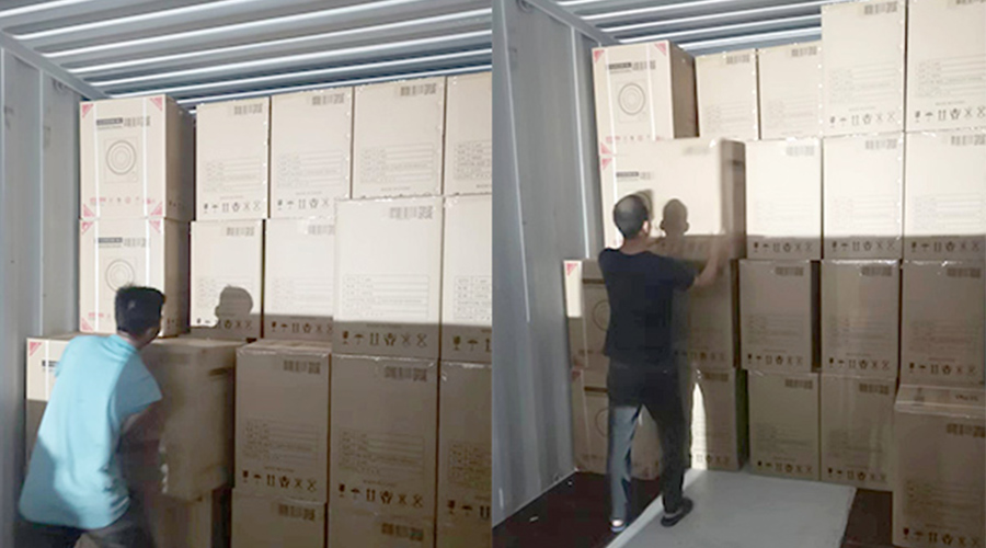 裝柜日常！日本客戶Sentern滾筒干衣機(jī)順利出貨