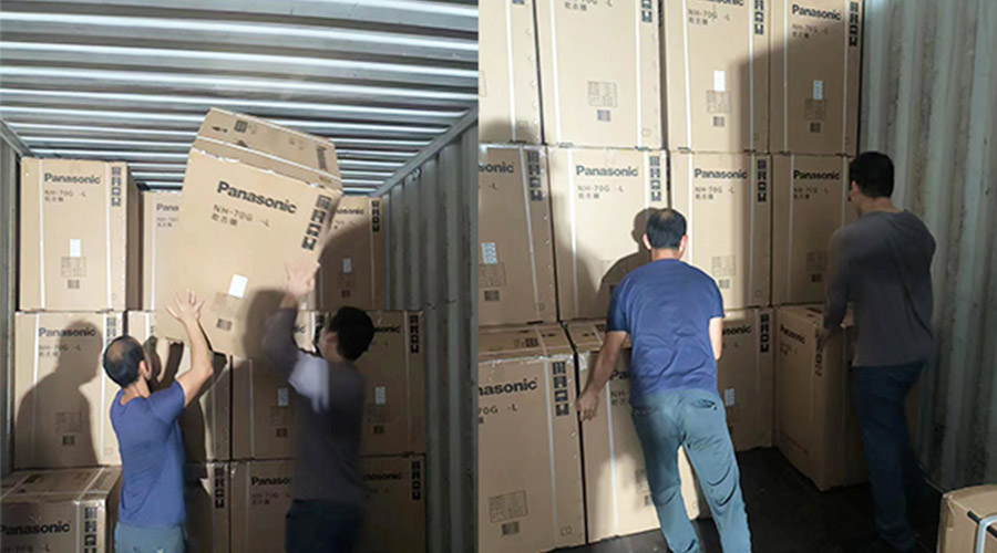 春節(jié)放假?zèng)_刺！加速度完成客戶松下衣物烘干機(jī)裝柜發(fā)貨